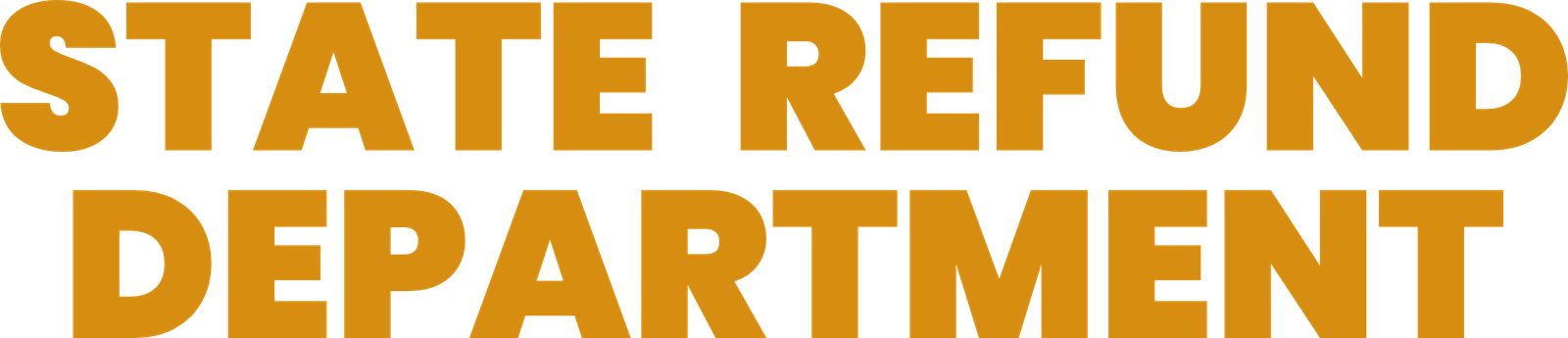 Welcome to state refund department